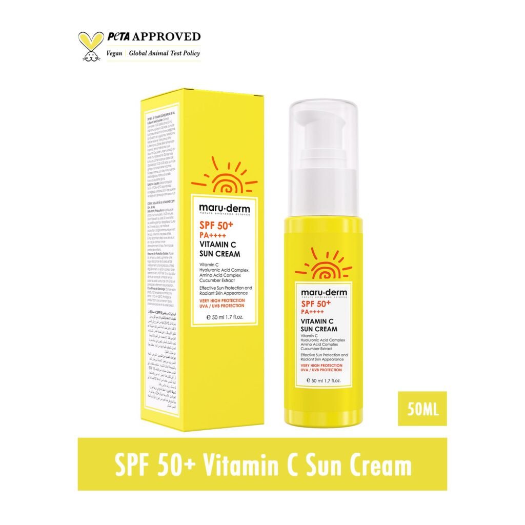 SPF 50+ vitamin c sun cream