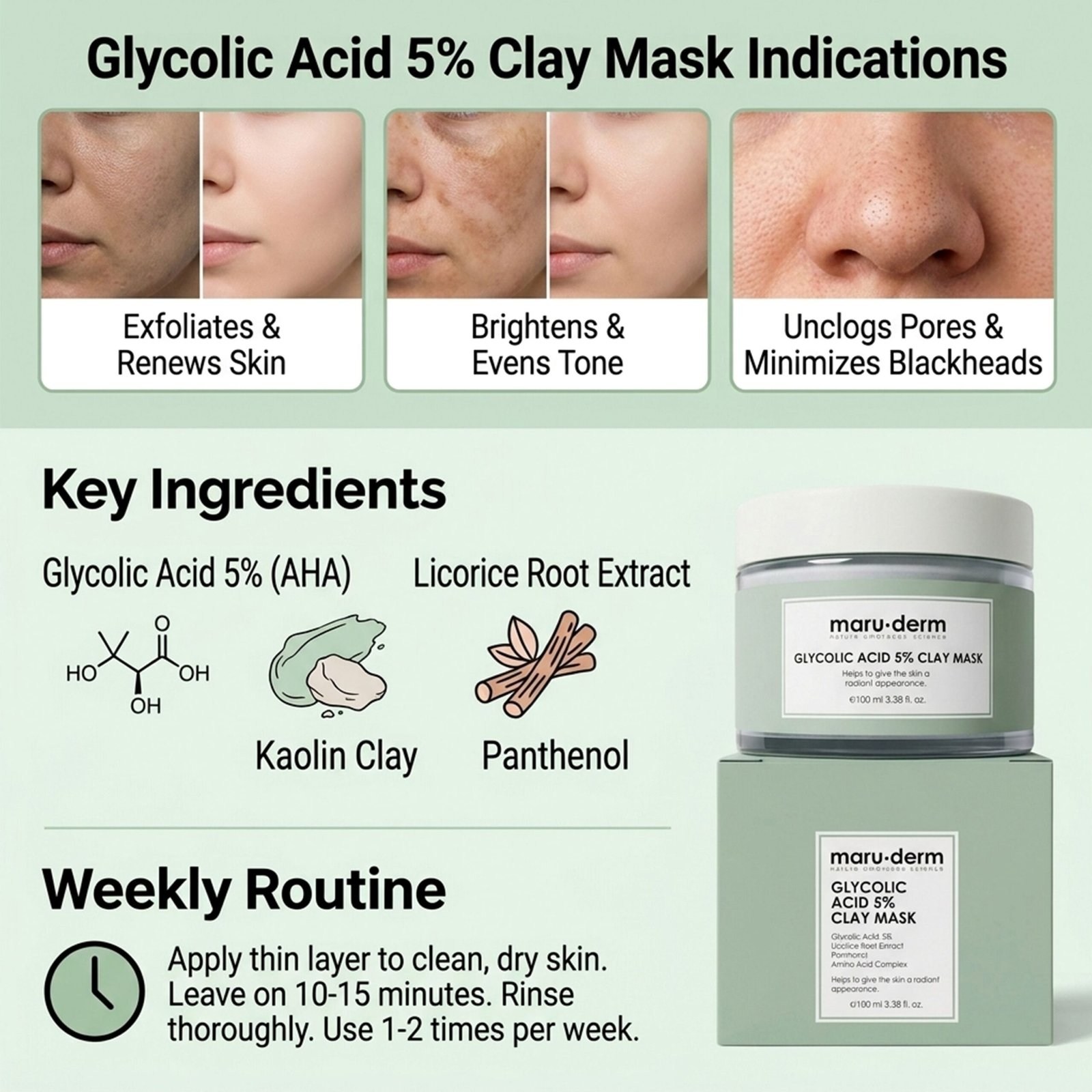 Glycolic Acid 5% Clay Mask - Image 5