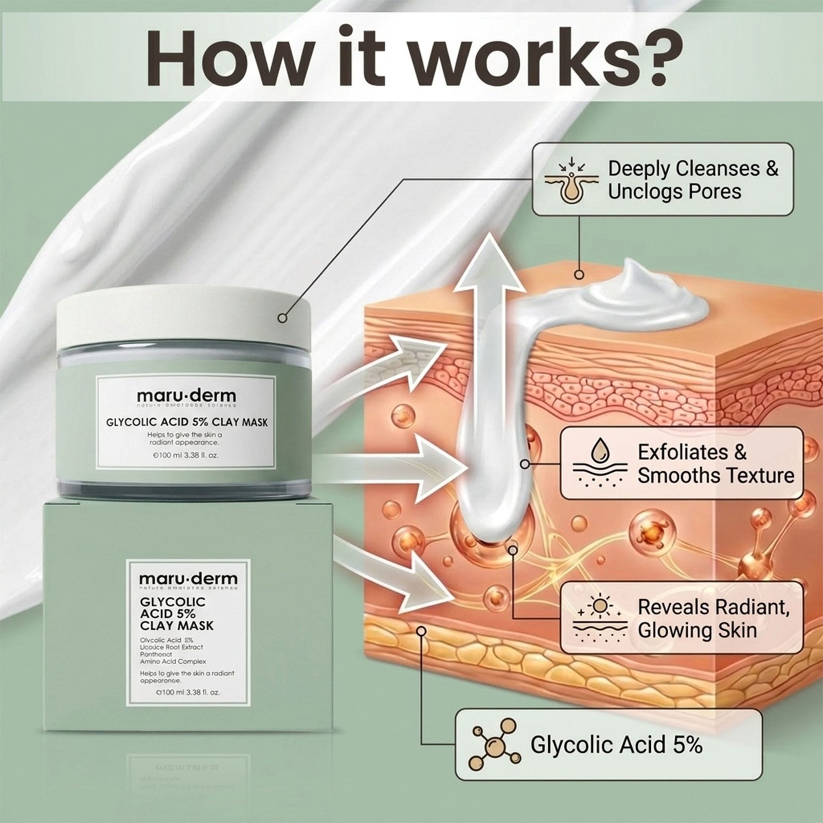 Glycolic Acid 5% Clay Mask - Image 4