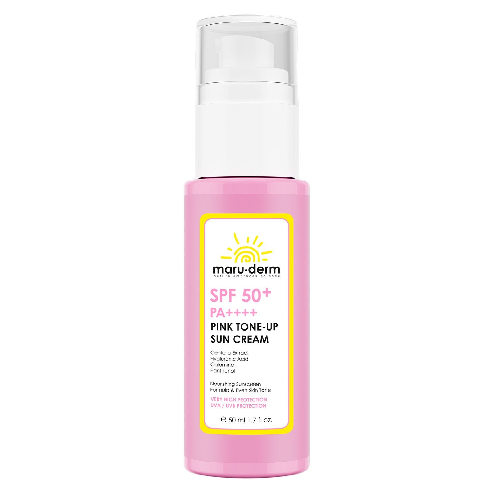 SPF 50 Pink Tone-Up Sun Cream - Image 1