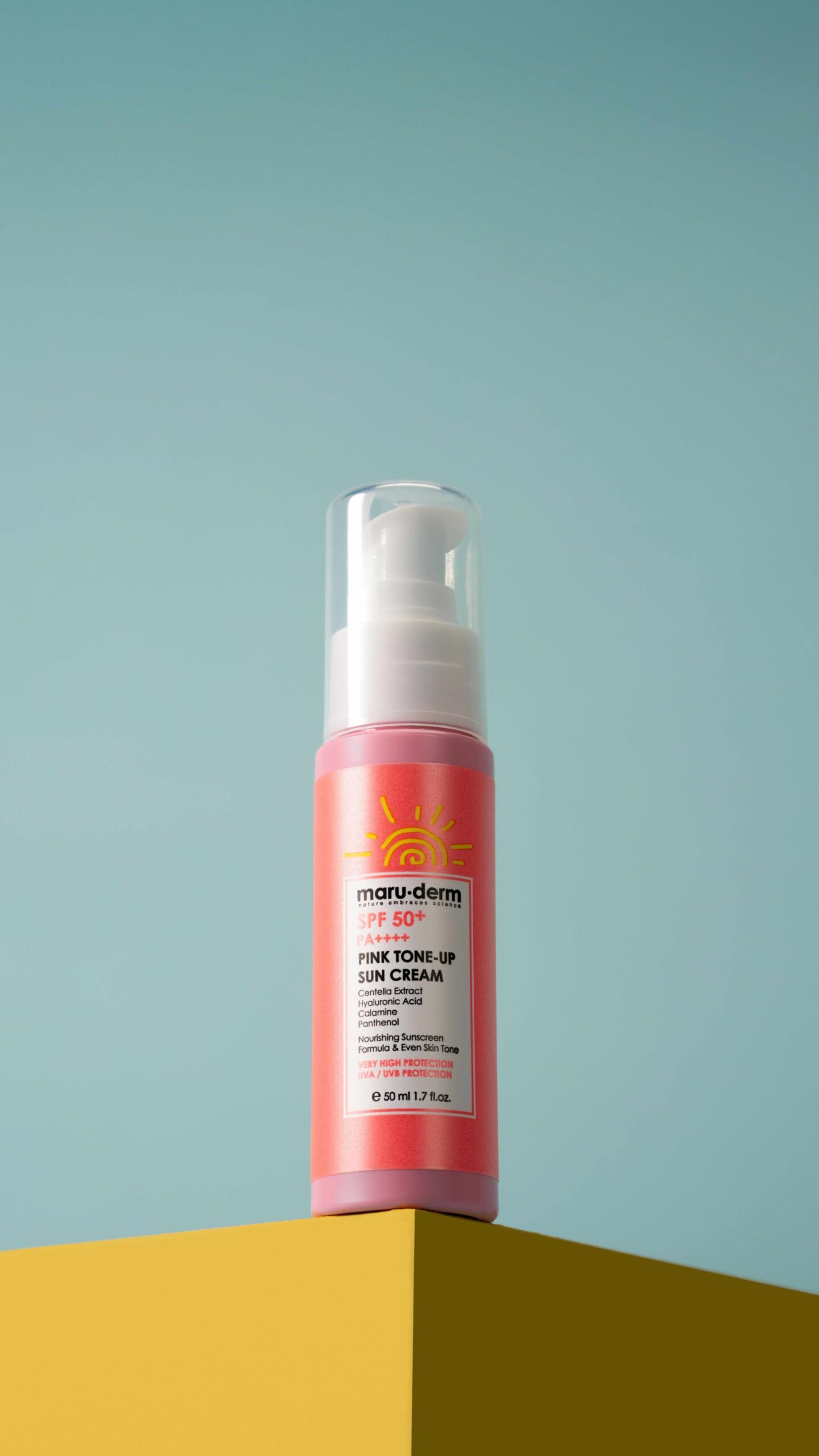 SPF 50 Pink Tone-Up Sun Cream - Image 4